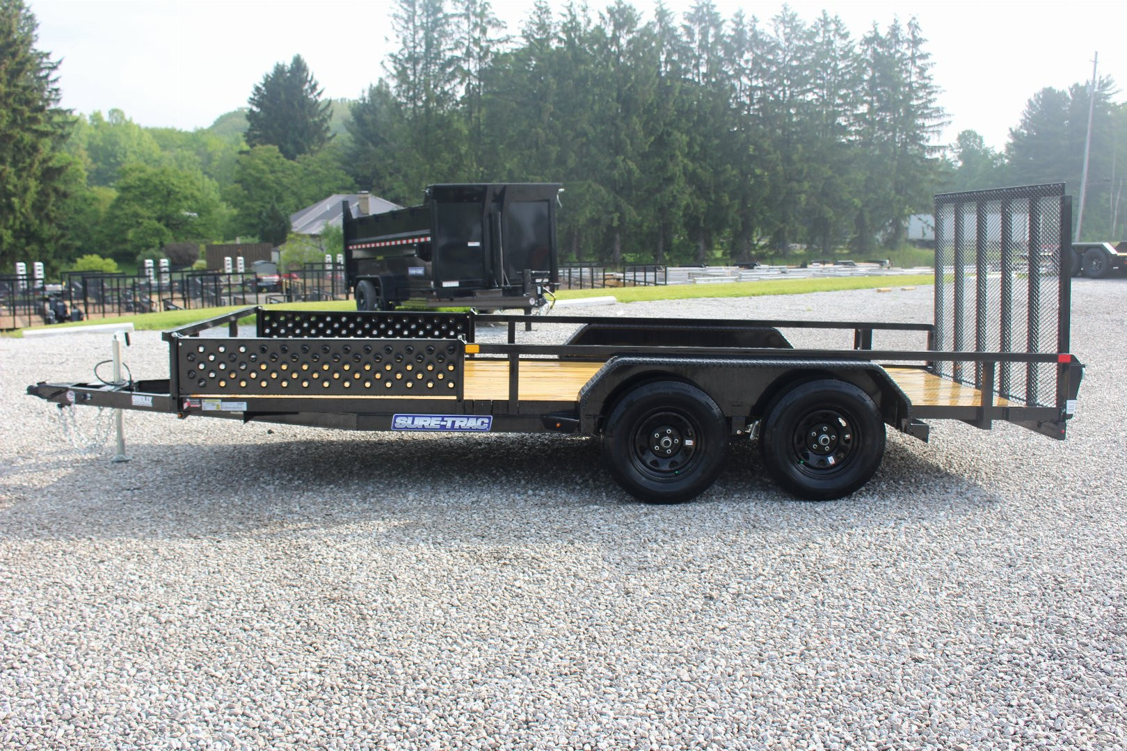 New 2026 Sure-Trac 7' x 16' Tandem Axle Tube Top ATV Trailer - 7000# GVW