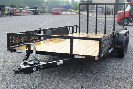 New 2026 Sure-Trac 7' x 16' Tandem Axle Tube Top ATV Trailer - 7000# GVW