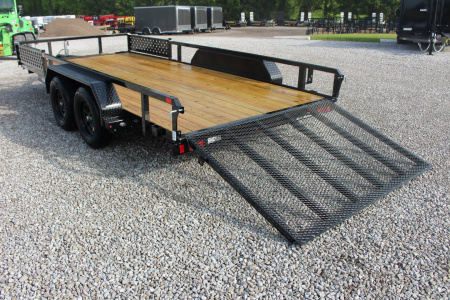 New 2026 Sure-Trac 7' x 16' Tandem Axle Tube Top ATV Trailer - 7000# GVW