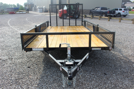 New 2026 Sure-Trac 7' x 16' Tandem Axle Tube Top ATV Trailer - 7000# GVW