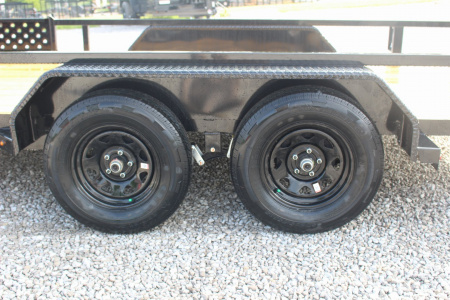New 2026 Sure-Trac 7' x 16' Tandem Axle Tube Top ATV Trailer - 7000# GVW