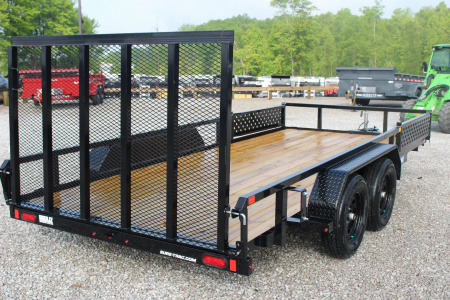 New 2026 Sure-Trac 7' x 16' Tandem Axle Tube Top ATV Trailer - 7000# GVW