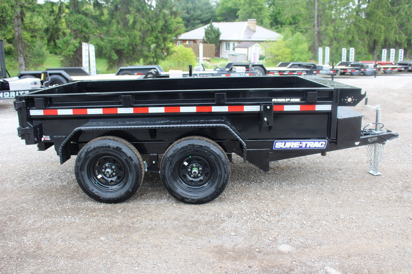 New 2026 Sure-Trac 5' x 10' Low Profile Homeowner Dump Trailer 7K TA - Single Ram (NO RAMPS)