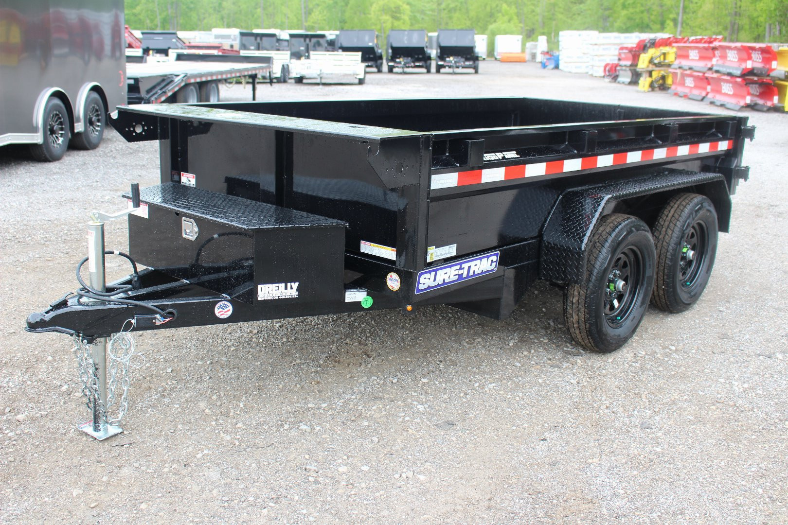 New 2026 Sure-Trac 5' x 10' Low Profile Homeowner Dump Trailer 7K TA - Single Ram (NO RAMPS)