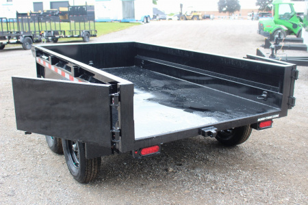 New 2026 Sure-Trac 5' x 10' Low Profile Homeowner Dump Trailer 7K TA - Single Ram (NO RAMPS)