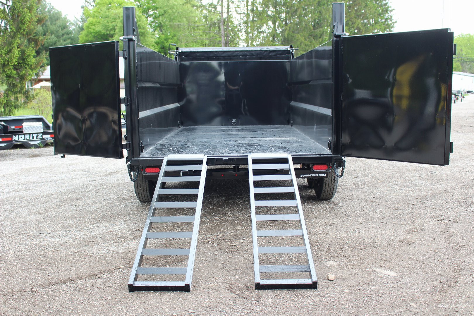 New 2026 Sure-Trac 7' x 14' Hydraulic Dump Trailer - 4' Steel Sides - Telescopic Ram - 14000# GVW
