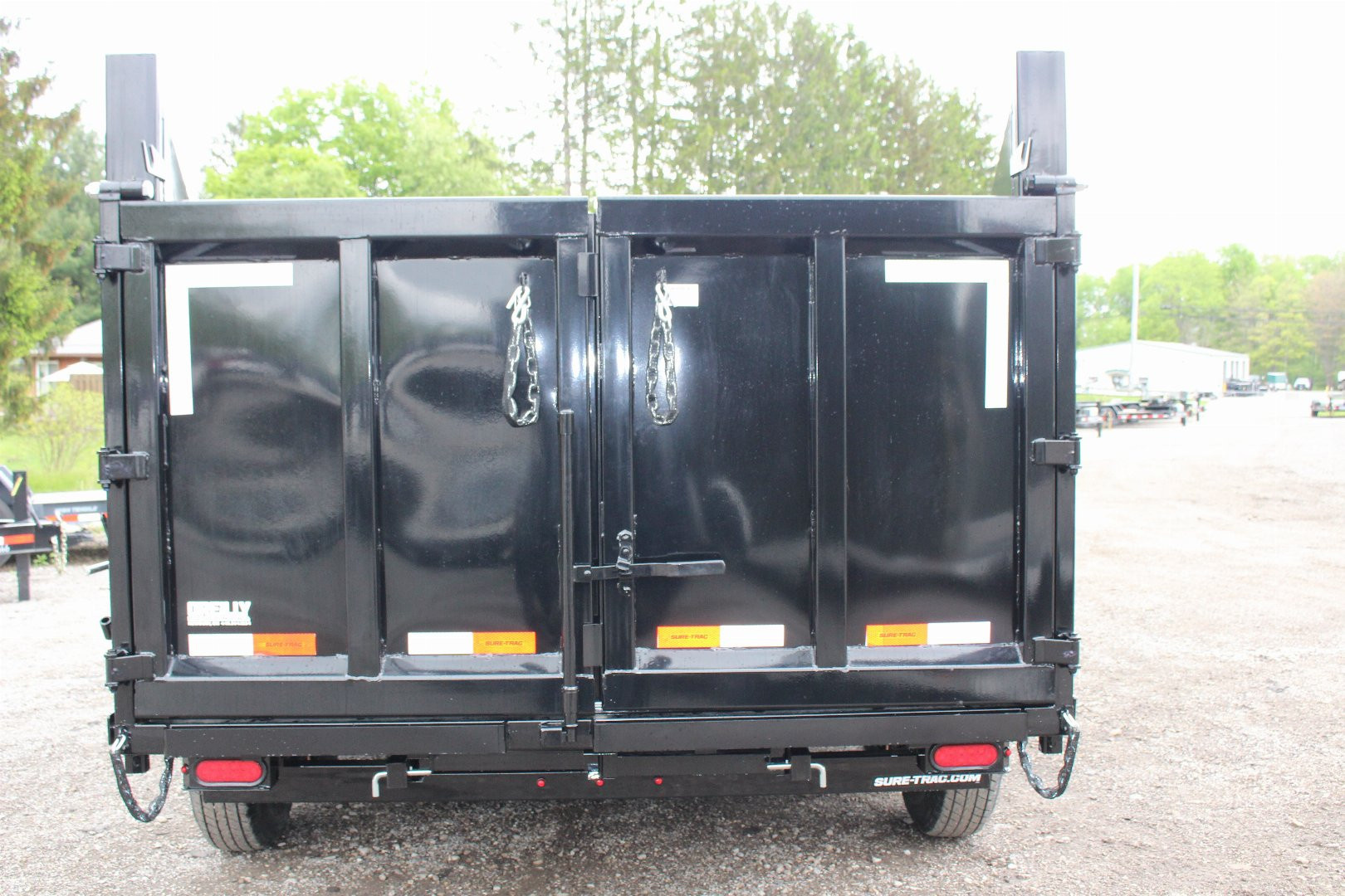 New 2026 Sure-Trac 7' x 14' Hydraulic Dump Trailer - 4' Steel Sides - Telescopic Ram - 14000# GVW