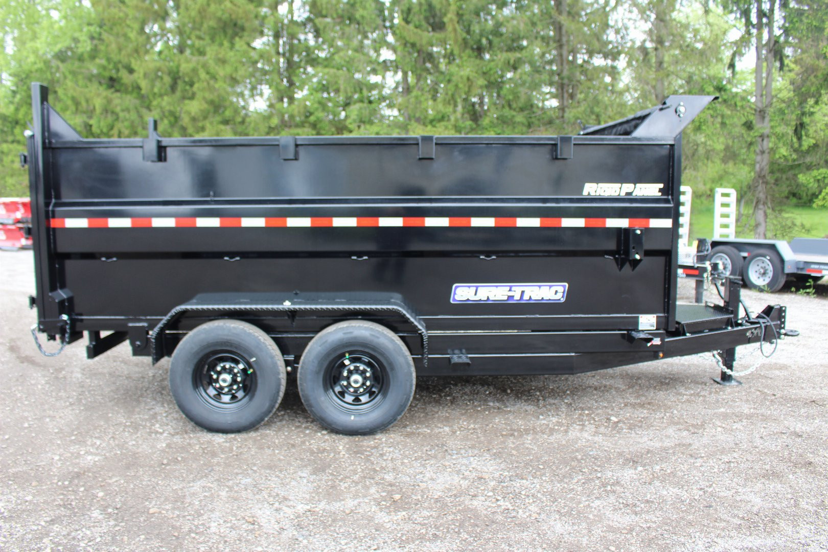 New 2026 Sure-Trac 7' x 14' Hydraulic Dump Trailer - 4' Steel Sides - Telescopic Ram - 14000# GVW