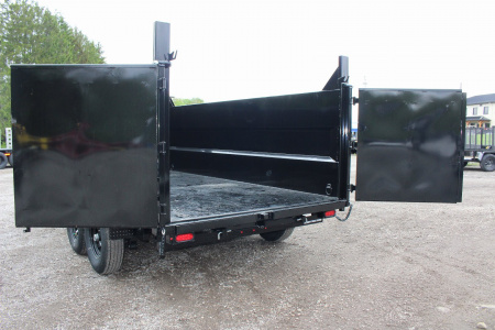 New 2026 Sure-Trac 7' x 14' Hydraulic Dump Trailer - 4' Steel Sides - Telescopic Ram - 14000# GVW