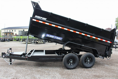 New 2026 Sure-Trac 7' x 14' Hydraulic Dump Trailer - 4' Steel Sides - Telescopic Ram - 14000# GVW