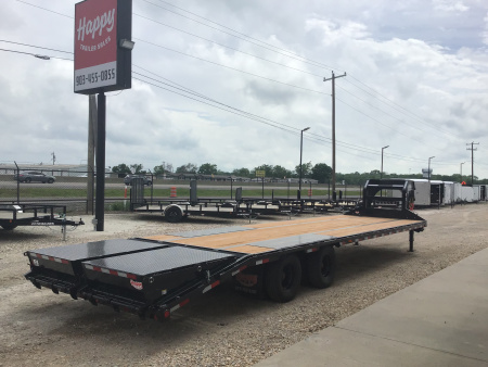 New 2026 PJ 102"x32' GN Low-Pro Flatbed w/ Duals - LD