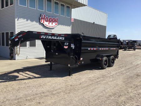 New 2026 PJ 82 x16' GN Tandem Axle HD Low Pro Dump w/ 48  Sides – DE