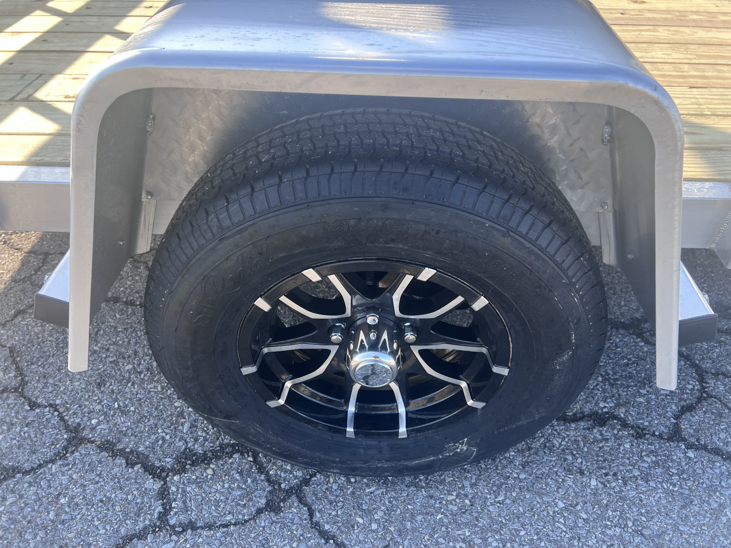 New 2026 Black Rhino 6x12 3K Wood Deck Utility Trailer