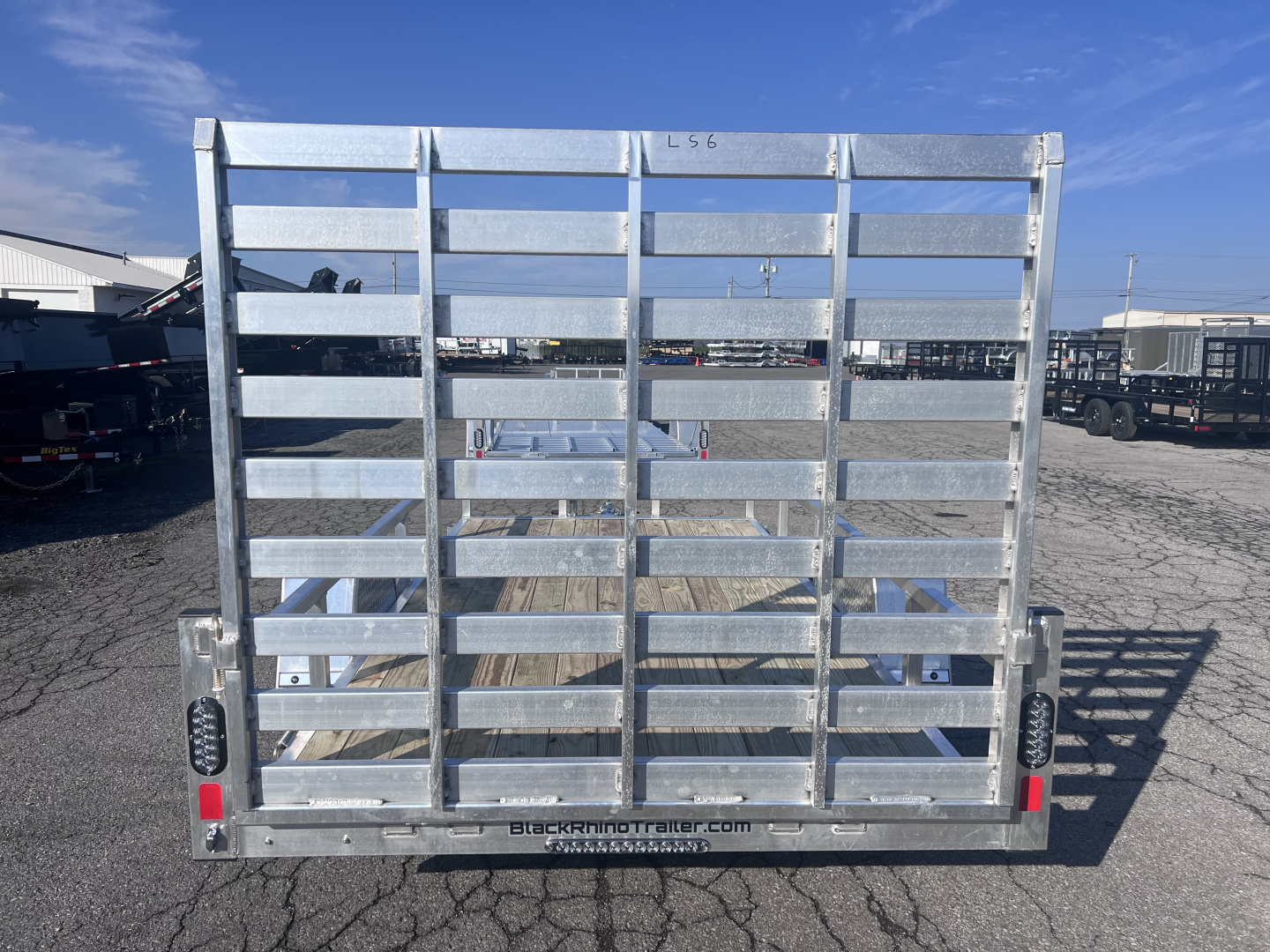 New 2026 Black Rhino 6x12 3K Wood Deck Utility Trailer