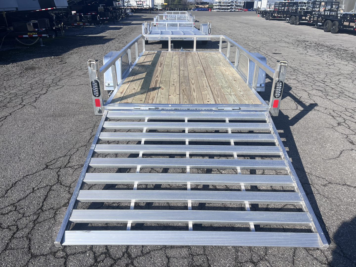 New 2026 Black Rhino 6x12 3K Wood Deck Utility Trailer