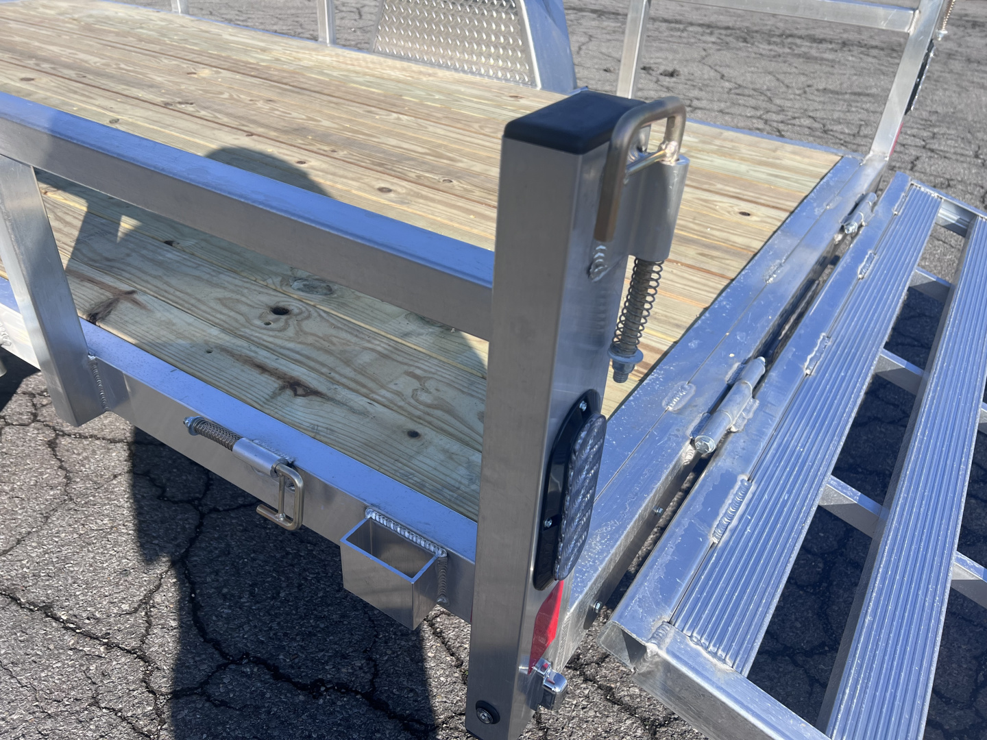 New 2026 Black Rhino 6x12 3K Wood Deck Utility Trailer