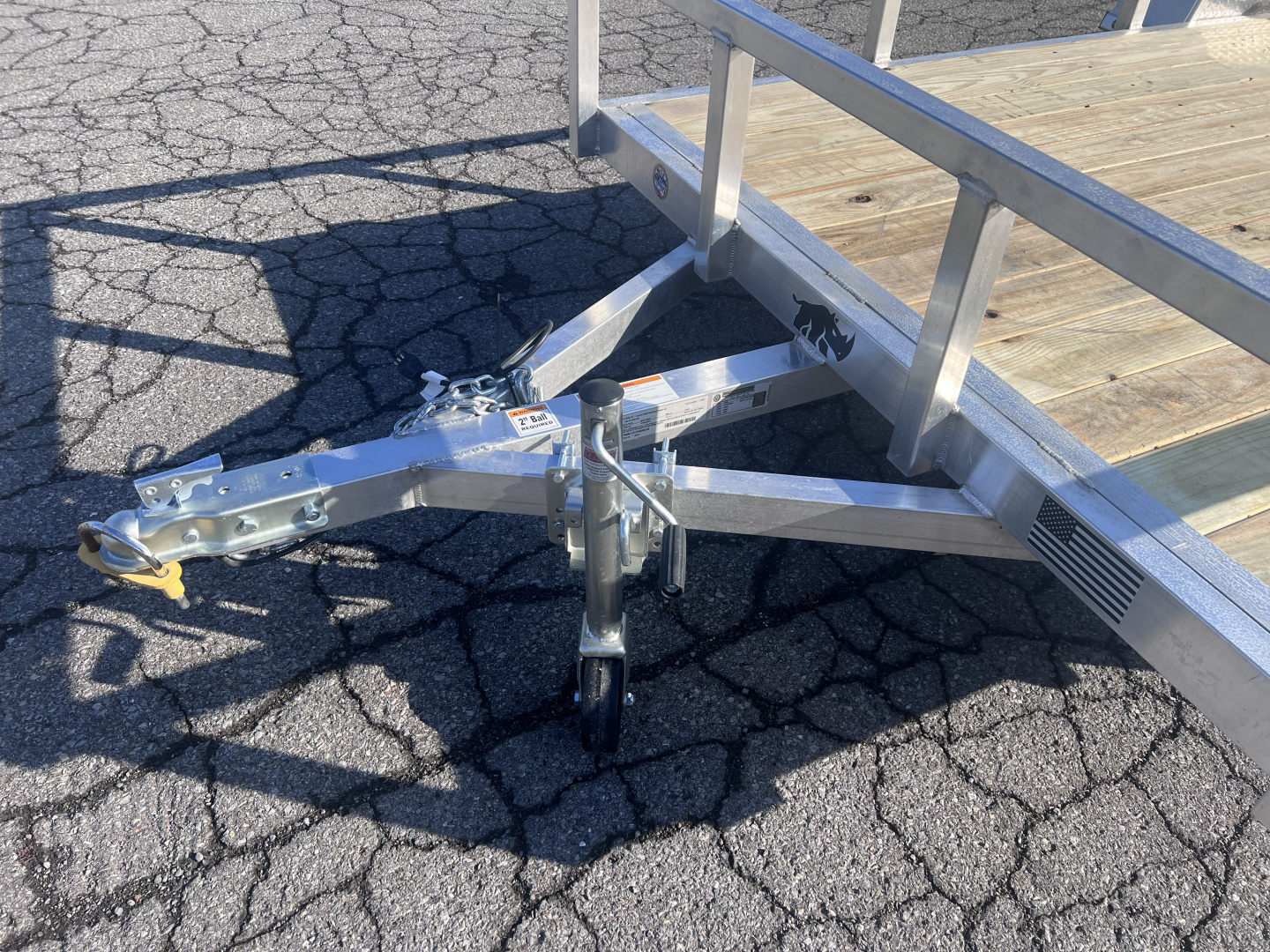 New 2026 Black Rhino 6x12 3K Wood Deck Utility Trailer