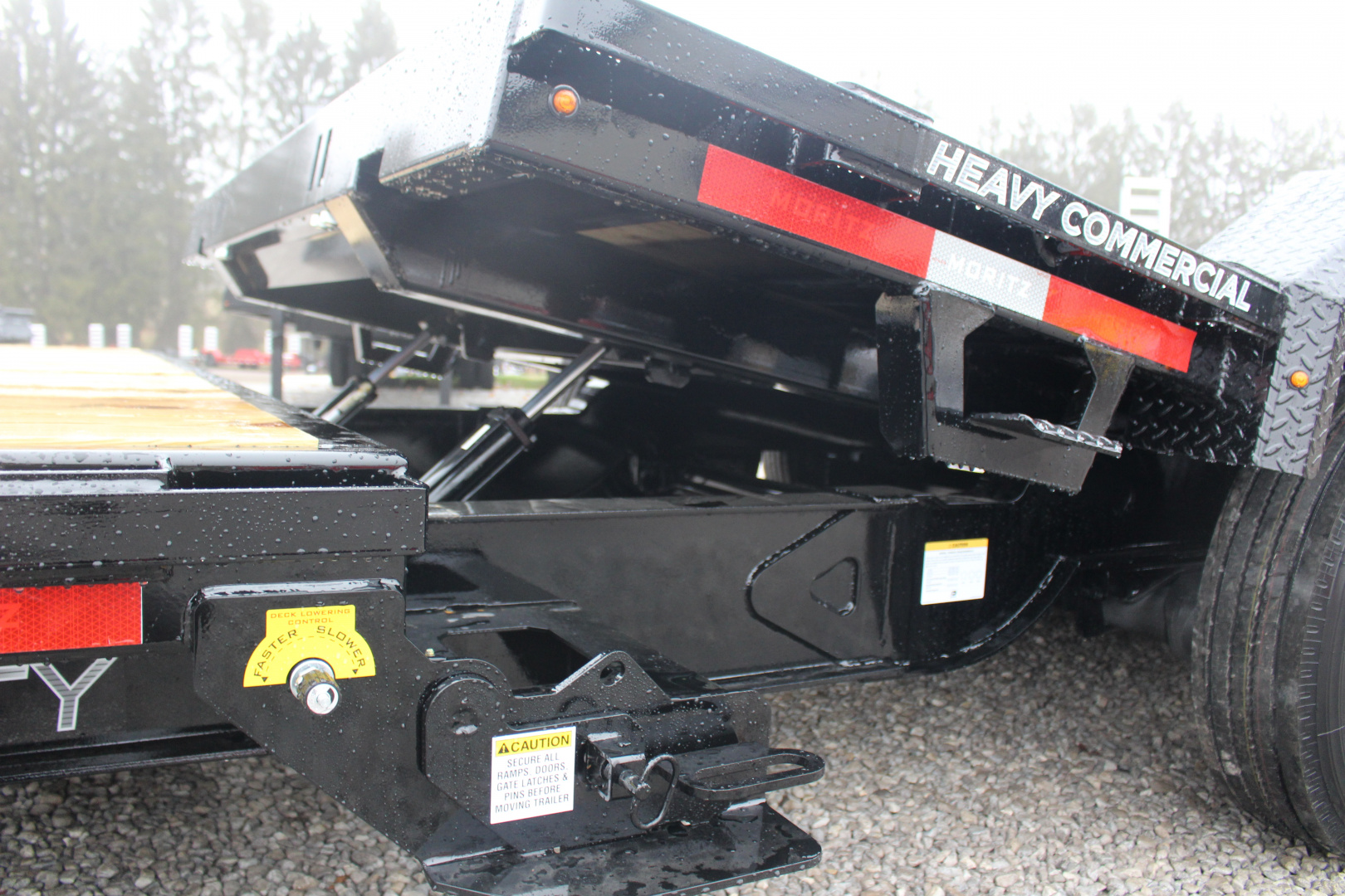 New 2026 Moritz 7' x 16' + 4' Low Pro - Gravity Tilt - Tilt Trailer - 22900# GVW