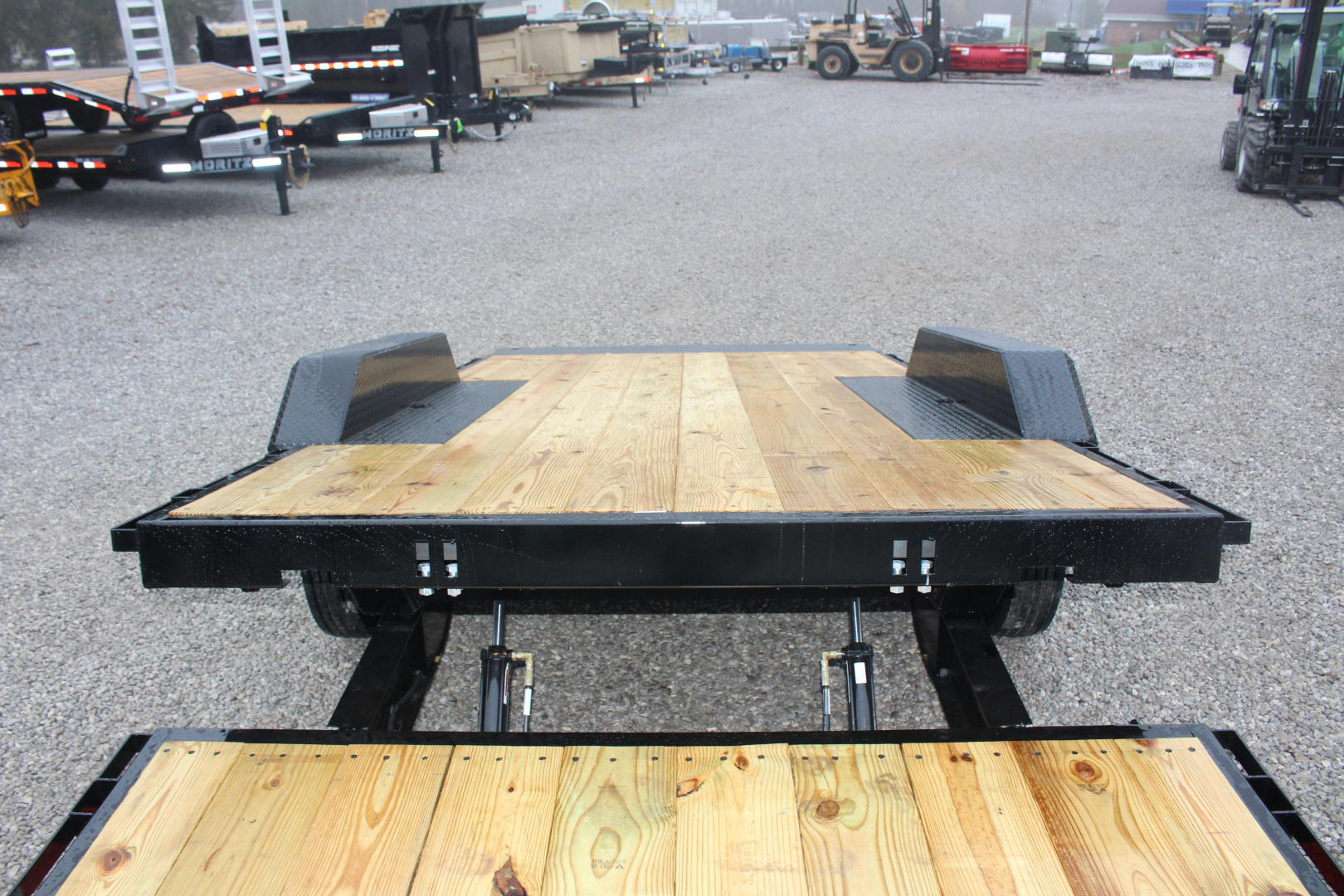 New 2026 Moritz 7' x 16' + 4' Low Pro - Gravity Tilt - Tilt Trailer - 22900# GVW