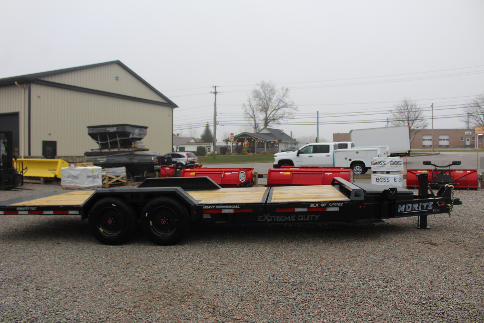 New 2026 Moritz 7' x 16' + 4' Low Pro - Gravity Tilt - Tilt Trailer - 22900# GVW