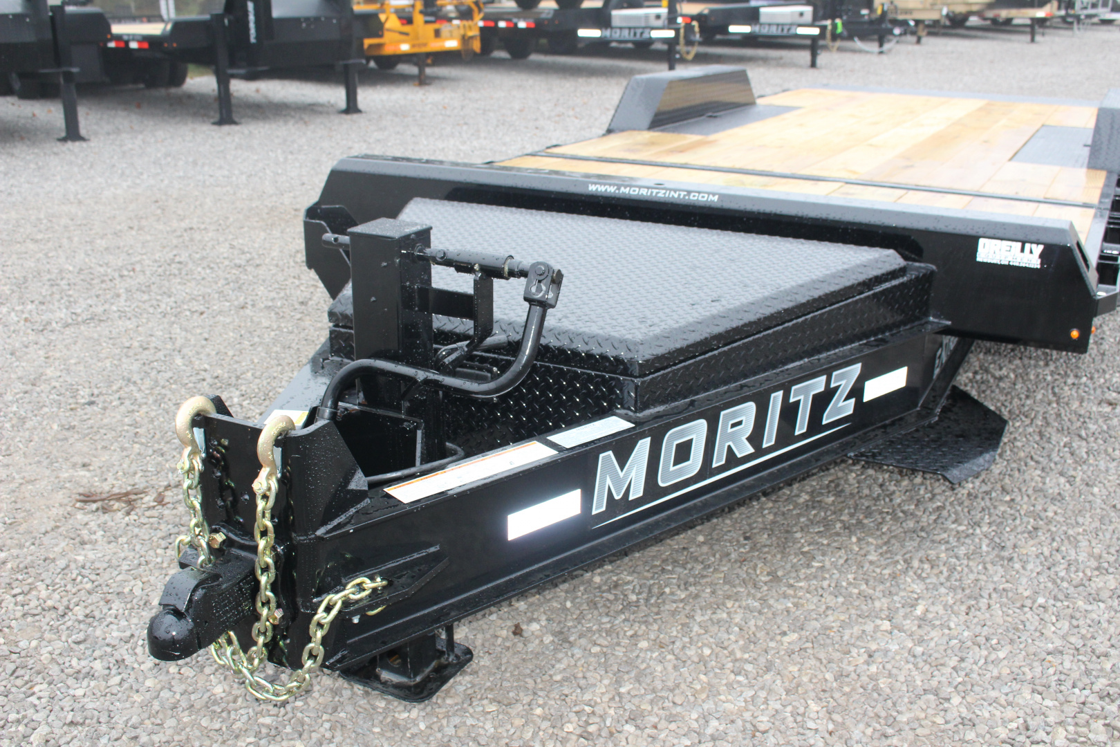 New 2026 Moritz 7' x 16' + 4' Low Pro - Gravity Tilt - Tilt Trailer - 22900# GVW