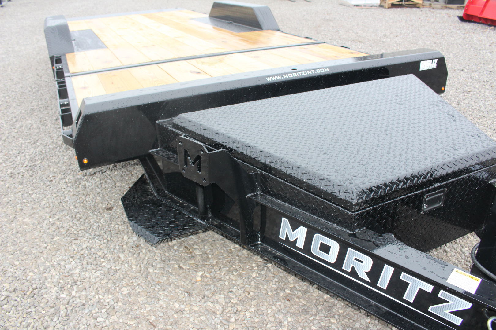 New 2026 Moritz 7' x 16' + 4' Low Pro - Gravity Tilt - Tilt Trailer - 22900# GVW