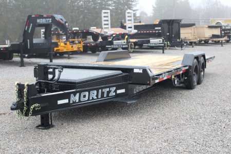New 2026 Moritz 7' x 16' + 4' Low Pro - Gravity Tilt - Tilt Trailer - 22900# GVW
