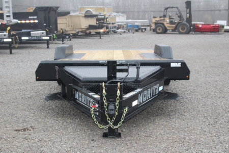 New 2026 Moritz 7' x 16' + 4' Low Pro - Gravity Tilt - Tilt Trailer - 22900# GVW