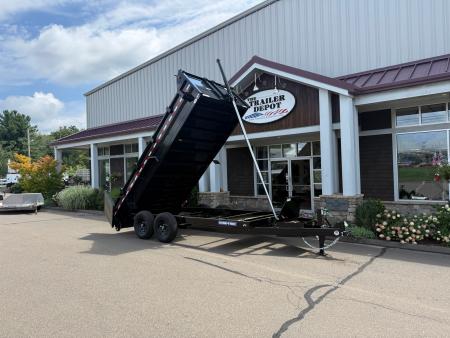 New SURE-TRAC 7' x 16' HEAVY DUTY TELESCOPIC DUMP TRAILER 14K