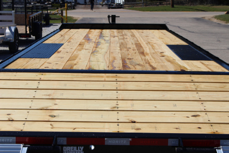 New 2025 Moritz 8' 6" x 20' + 4' Deckover Flatbed w/ Beavertail - Aluminum Ramps - 14,000# GVW