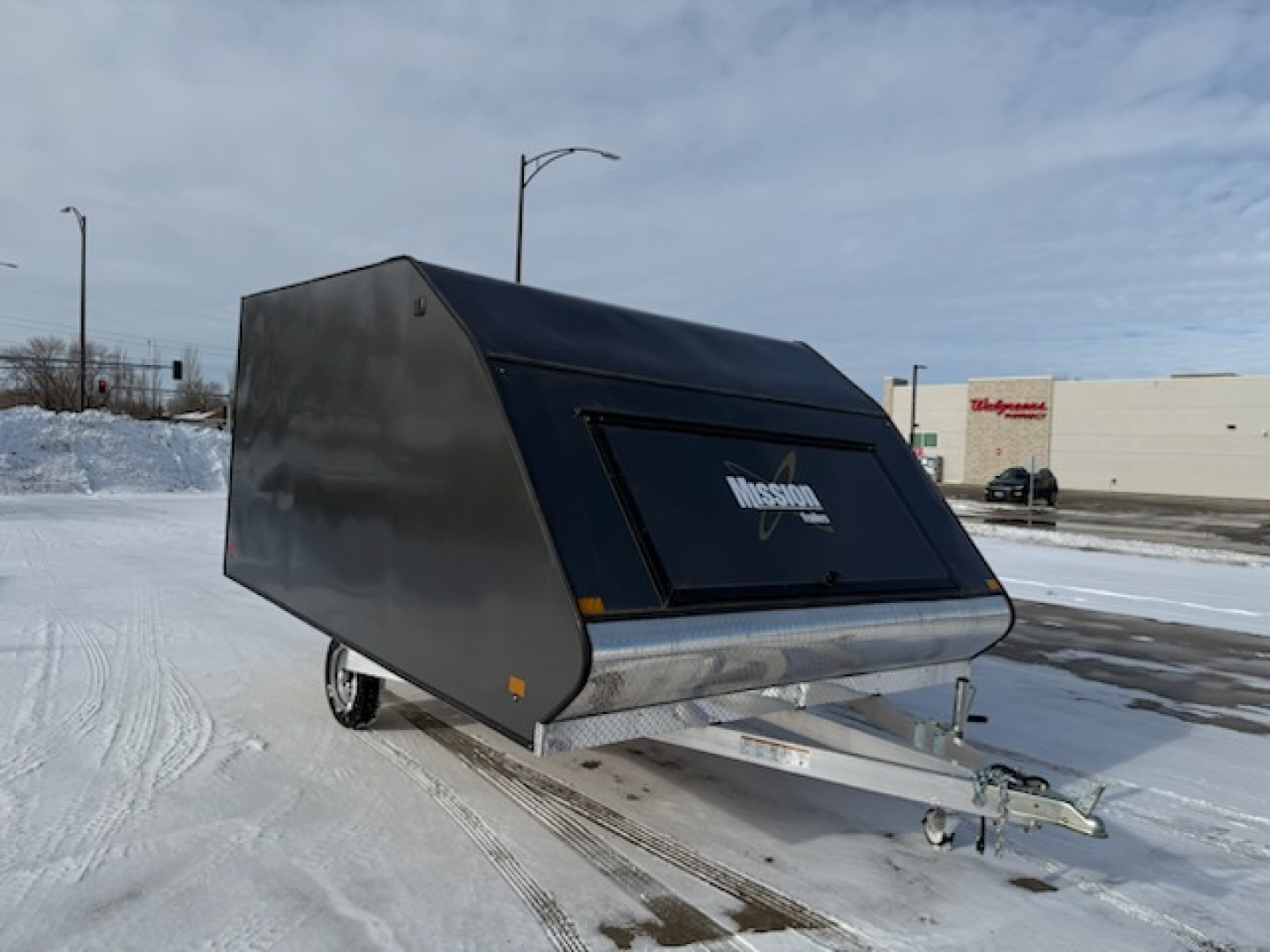 New 2026 Mission MFS 101x12 Crossover Enclosed Snowmobile Trailer