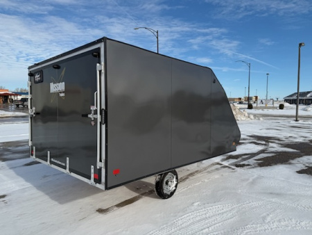 New 2026 Mission MFS 101x12 Crossover Enclosed Snowmobile Trailer