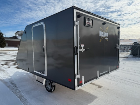 New 2026 Mission MFS 101x12 Crossover Enclosed Snowmobile Trailer