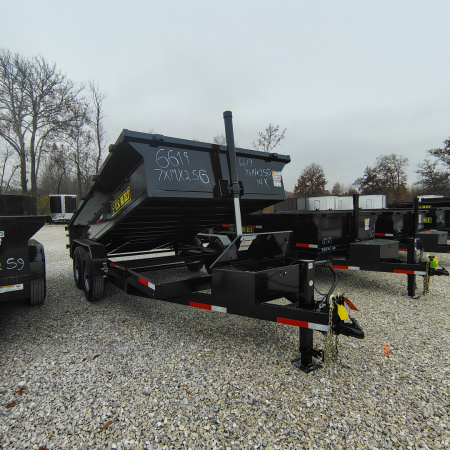 New 2026 Texas Pride Trailers 7x14x2 TA , 14K Axles, Spreader Gate Dump Trailer