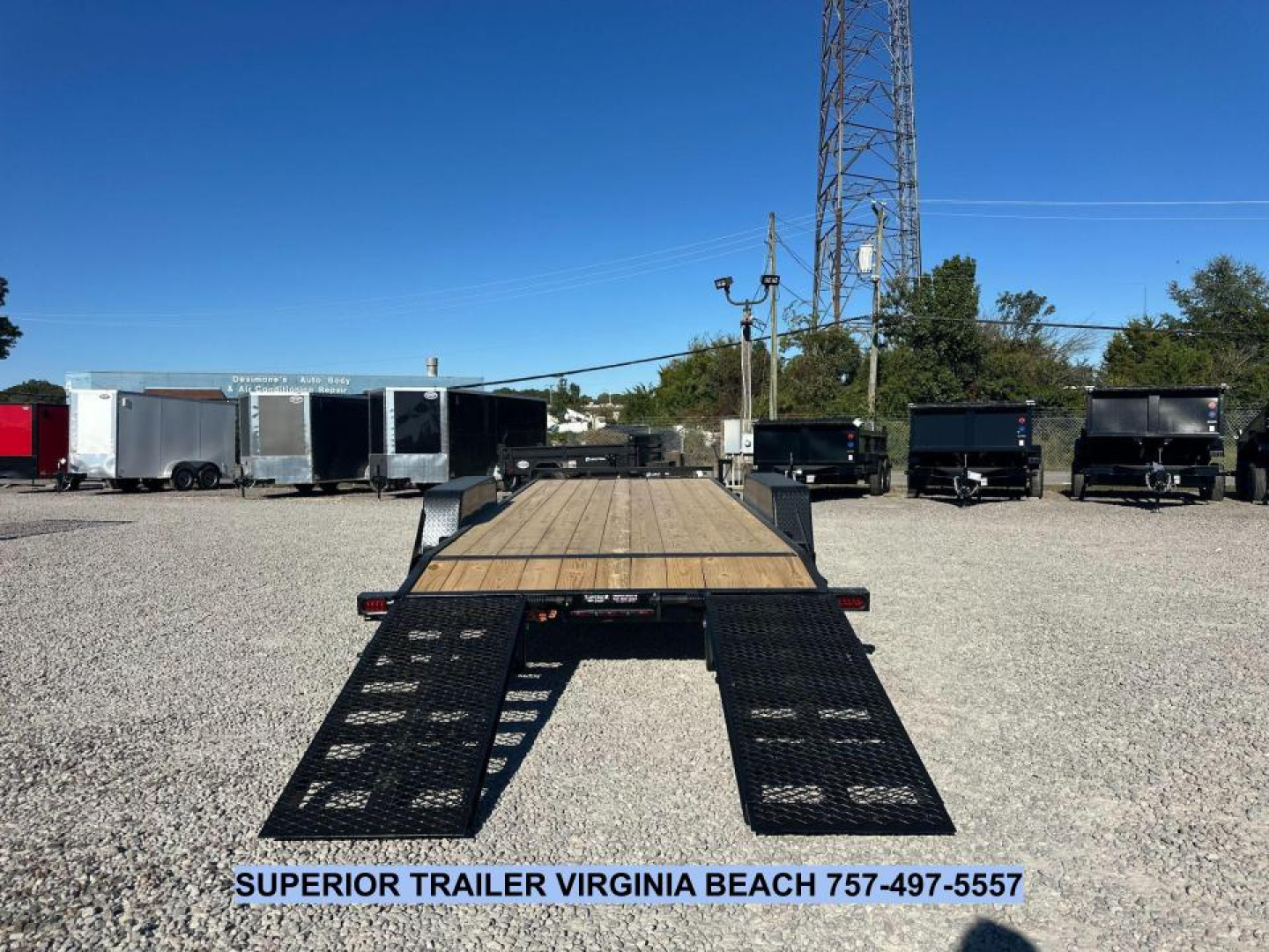 New 2026 Down 2 Earth Trailers 20ft 14K w/ Fold Up Ramps Equipment Trailer