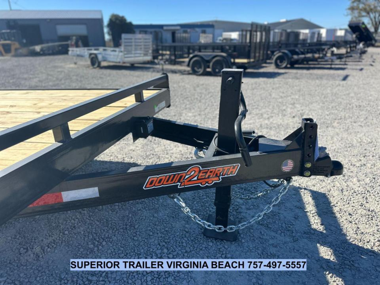 New 2026 Down 2 Earth Trailers 20ft 14K w/ Fold Up Ramps Equipment Trailer