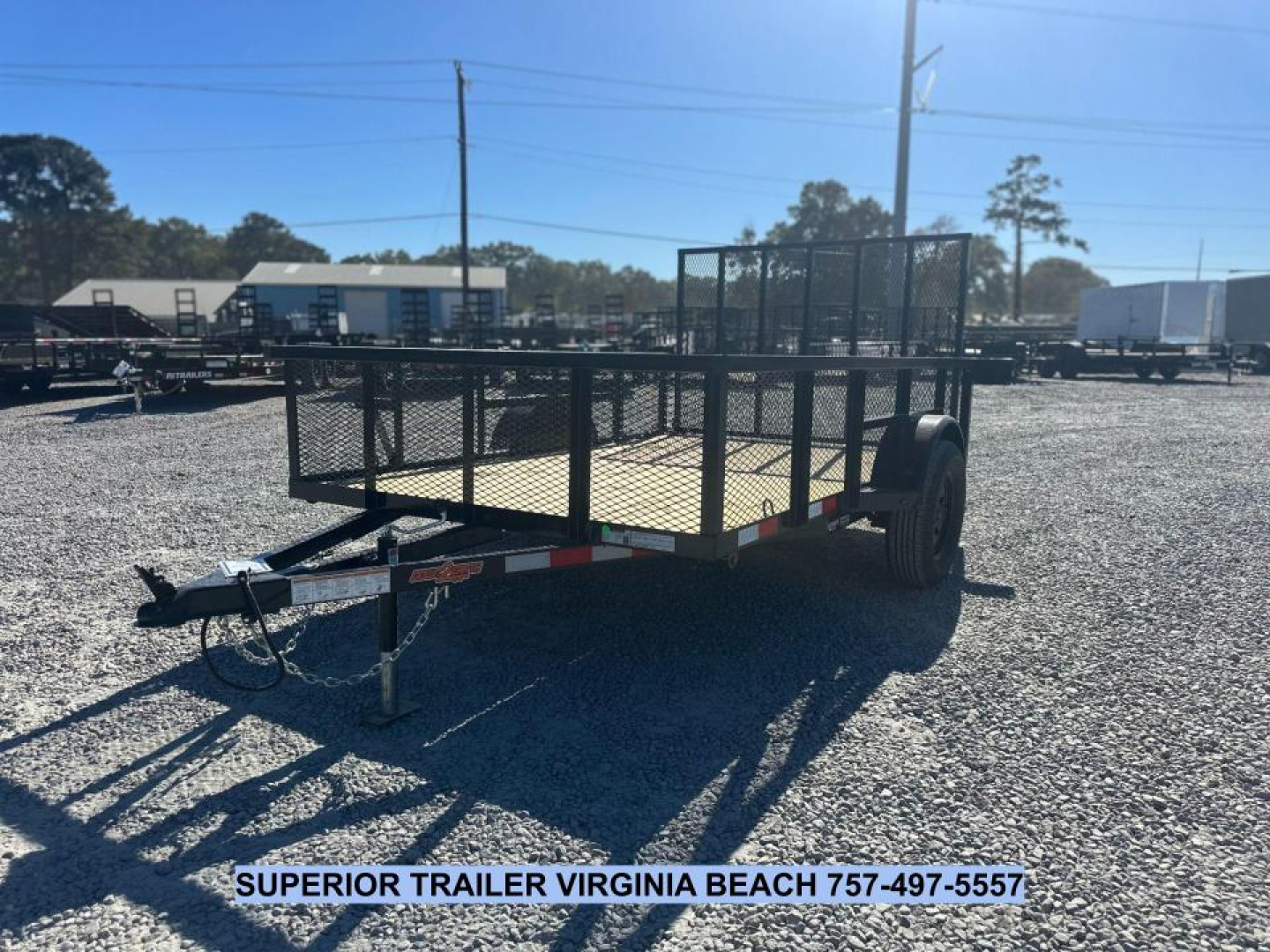 New 2026 Down 2 Earth Trailers 6X10 w/2ft Expanded Metal Sides Utility Trailer