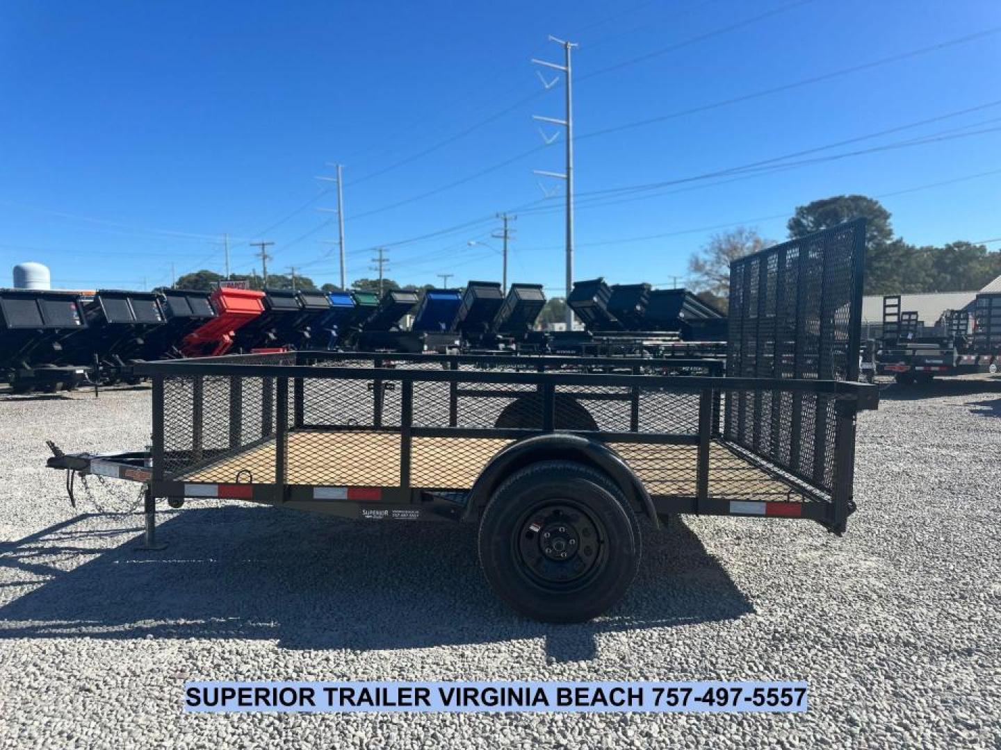 New 2026 Down 2 Earth Trailers 6X10 w/2ft Expanded Metal Sides Utility Trailer