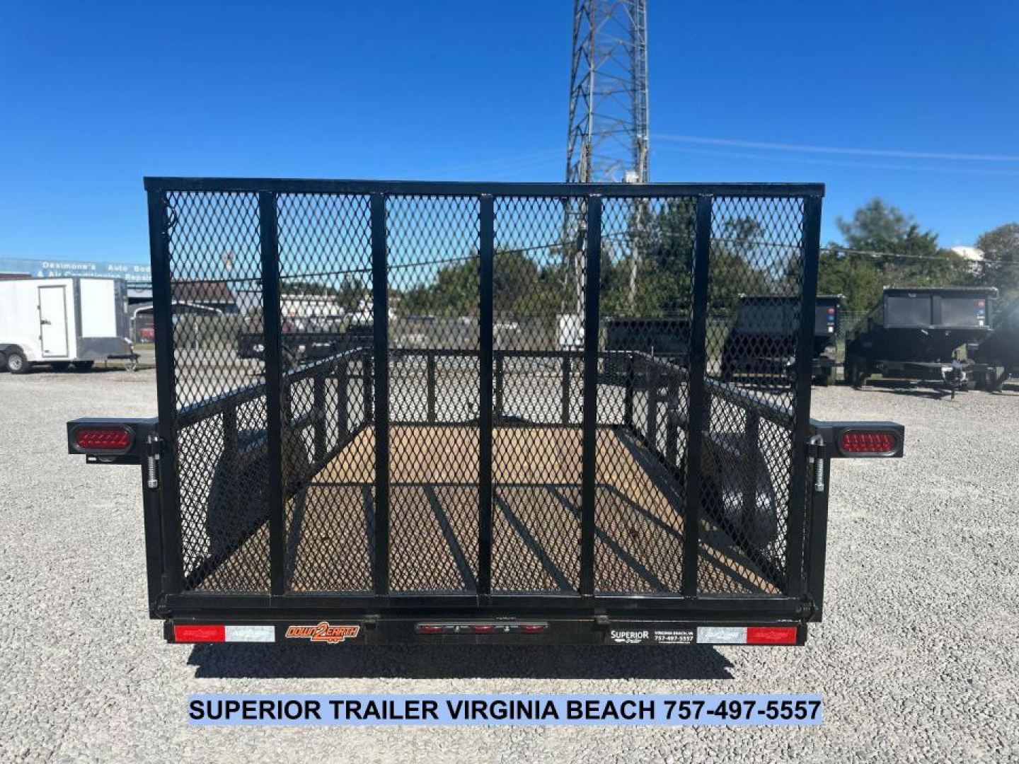New 2026 Down 2 Earth Trailers 6X10 w/2ft Expanded Metal Sides Utility Trailer