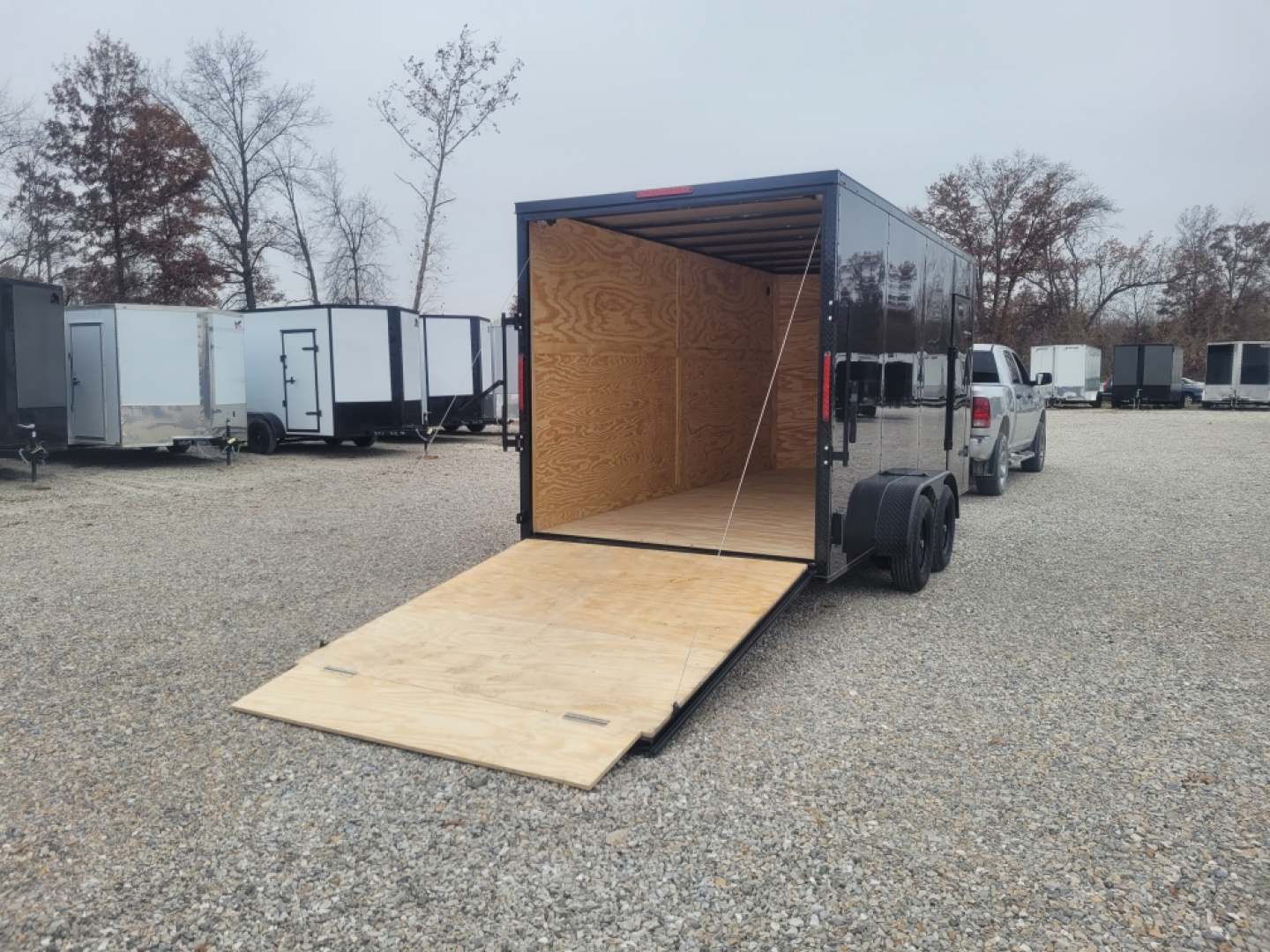 New 2026 Mammoth 7x16 TA Cargo / Enclosed Trailer, 7' interior height , 35k axles, .080 polycore exterior