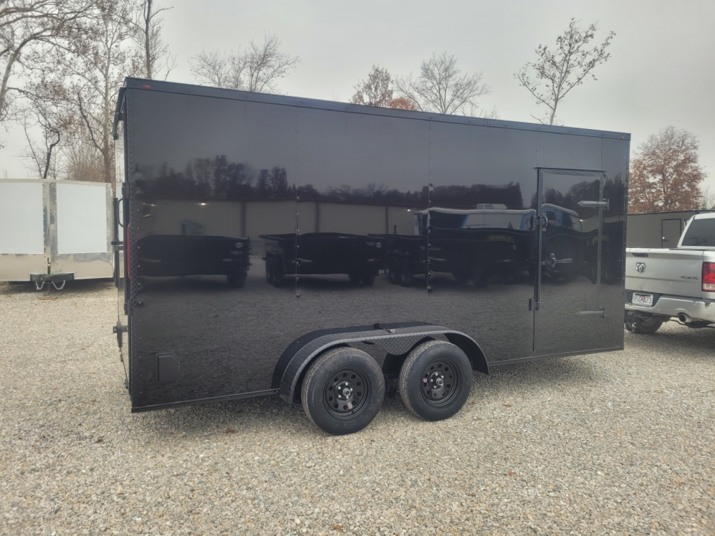 New 2026 Mammoth 7x16 TA Cargo / Enclosed Trailer, 7' interior height , 35k axles, .080 polycore exterior
