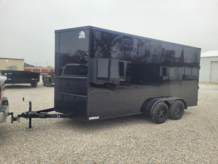 New 2026 Mammoth 7x16 TA Cargo / Enclosed Trailer, 7' interior height , 35k axles, .080 polycore exterior
