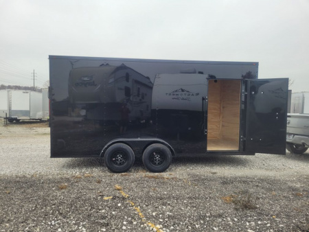 New 2026 Mammoth 7x16 TA Cargo / Enclosed Trailer, 7' interior height , 35k axles, .080 polycore exterior