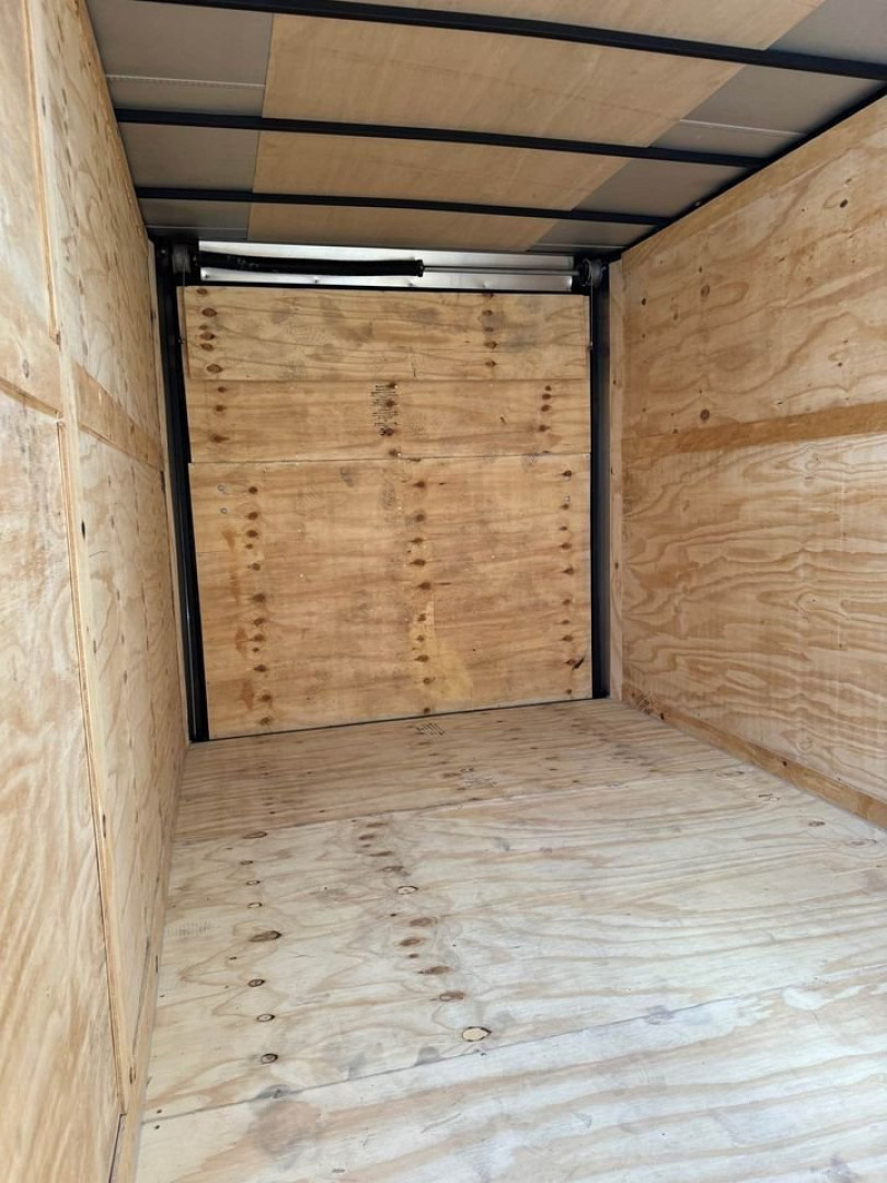 New 7X14 ENCLOSED TRAILER Cargo / Enclosed Trailer UPGRADED .080 SCREWLESS EXTERIOR & REAR WING WITH LOADING LIGHT