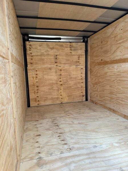 New 7X14 ENCLOSED TRAILER Cargo / Enclosed Trailer UPGRADED .080 SCREWLESS EXTERIOR & REAR WING WITH LOADING LIGHT