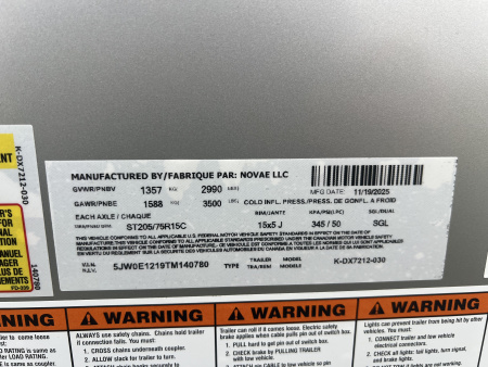 New 2026 Look Trailers 6X12 3K ST-DLX RAMP DOOR Cargo / Enclosed Trailer