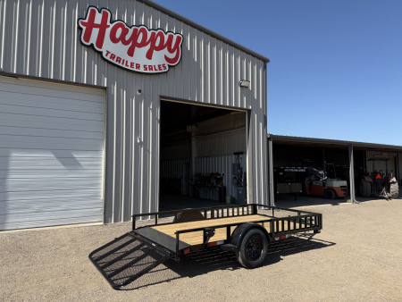 New 2025 X-On 77"x12' Single Axle Utility Trailer - U2