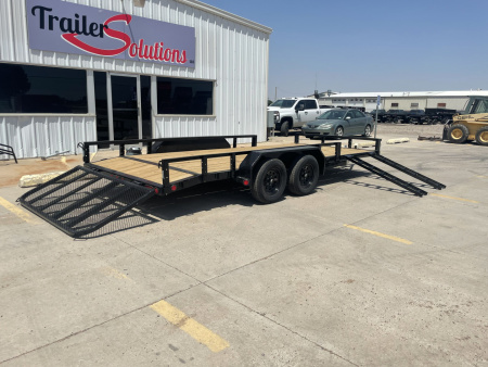 New 2026 PJ Trailers 16' X 83" With ATV Ramps Utility Trailer