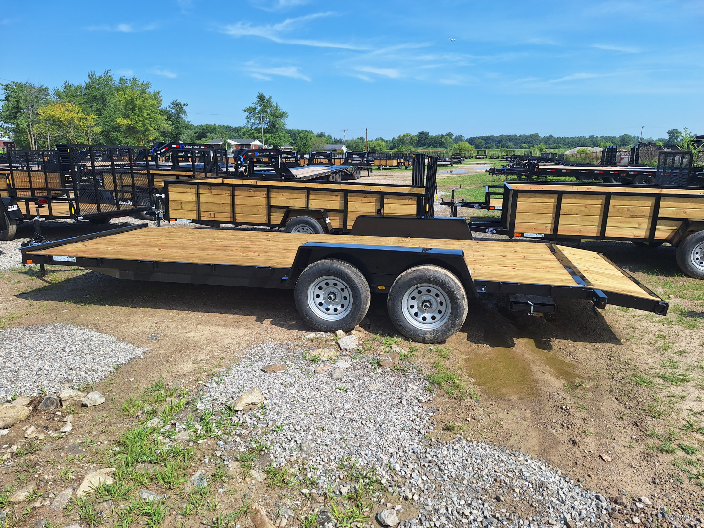 New 2026 AMO 82x20 Car Hauler 2 Axle Brake Led Lights