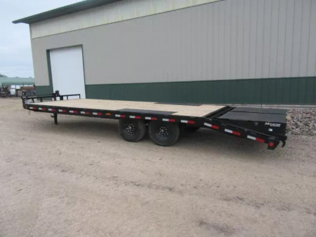 New 2026 24' x 8" 14k PJ I-beam Deckover Trailer